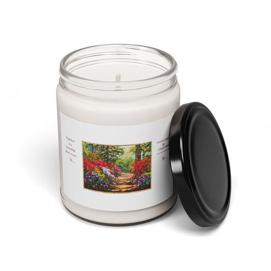 "Lovers Lane" Scented Soy Candle — 9oz Floral Aromatherapy Jar-Schaefer/Miles Fine Art