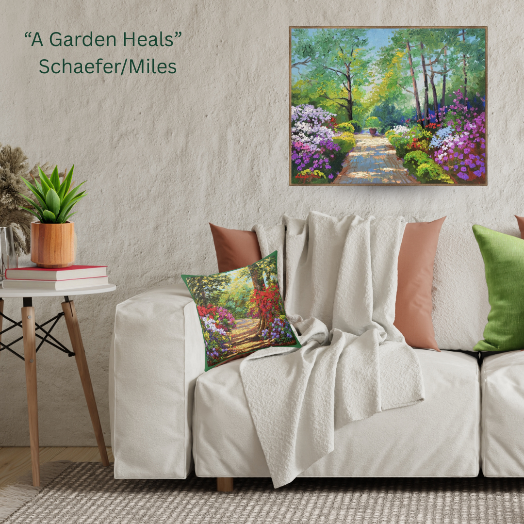 "A Garden Heals" 16x20 Limited Edition Giclee on canvas - Hand Embellished 95 s/n