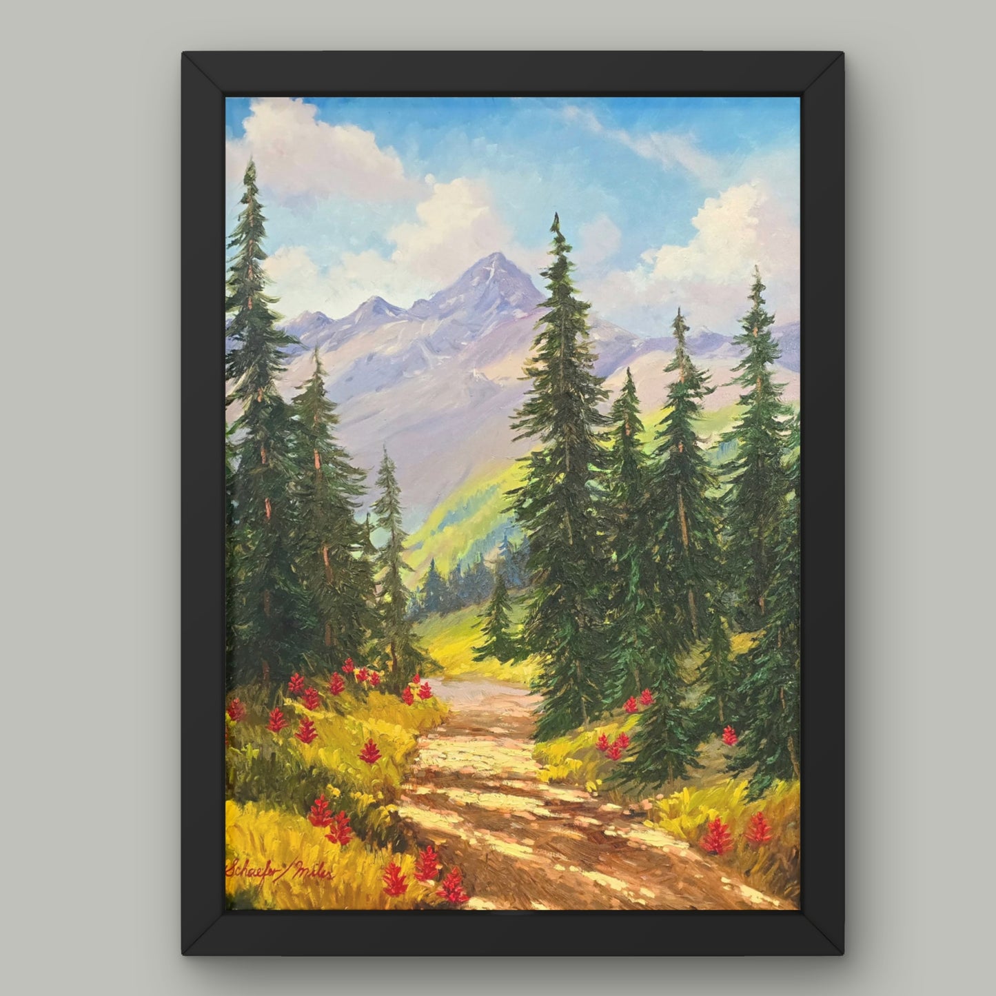 "Mountain Top Glory" Oil 30"x24" Framed