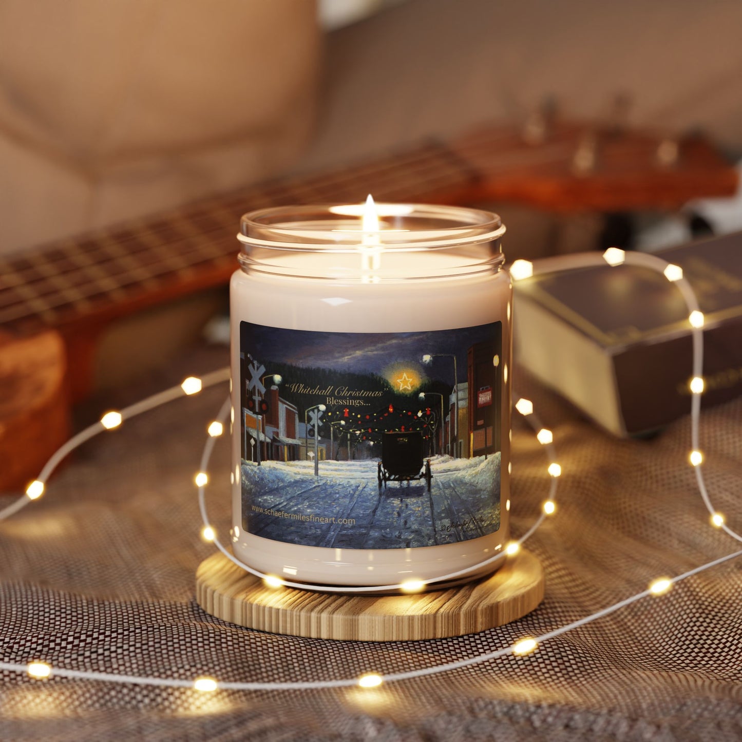 Whitehall Christmas Scented Soy Candle, Holiday Candle, Festive Home Decor, Winter Season Candle, Christmas Gift, Holiday Fragrance