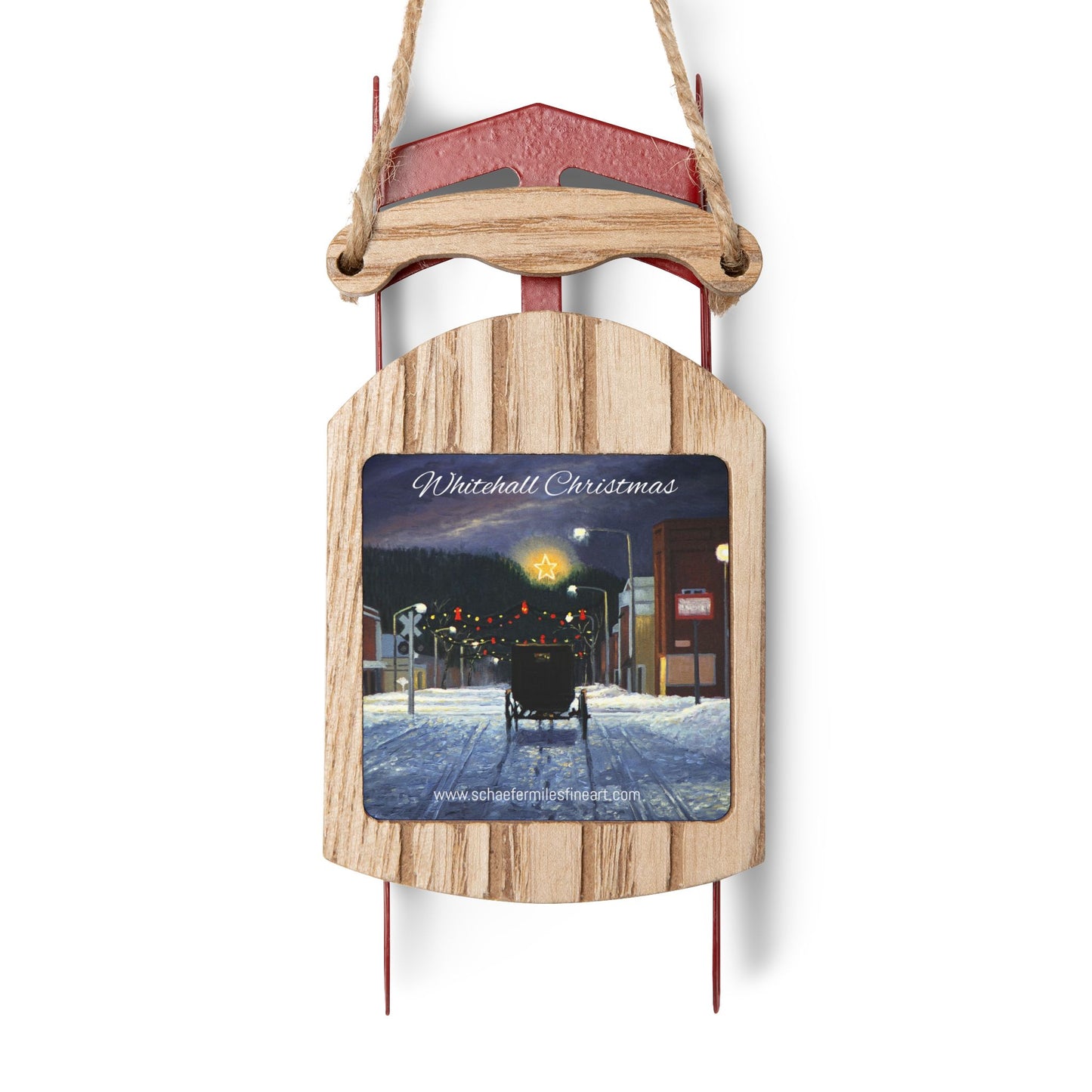 Whitehall Christmas Sled Ornaments