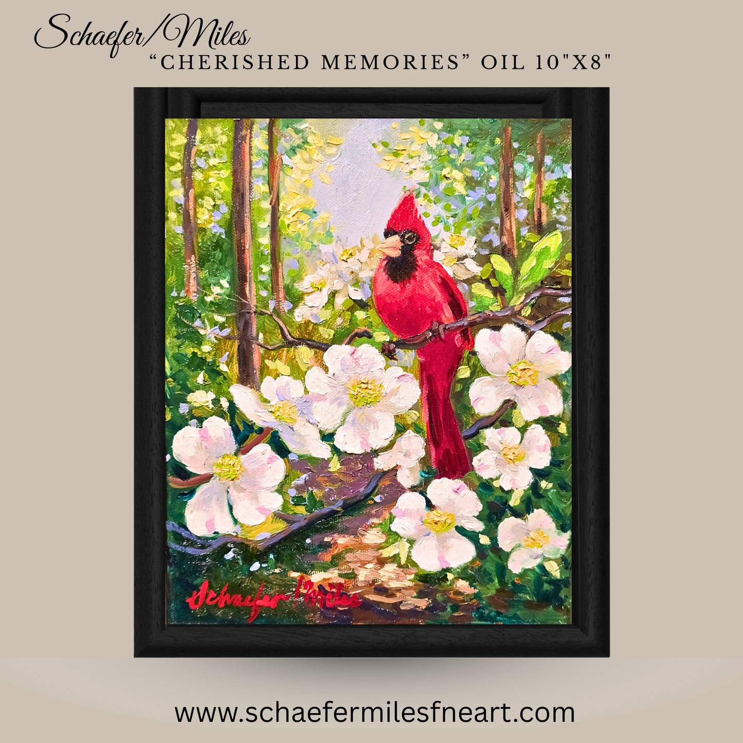 "Cherished Memories" Oil 10"x8" Framed