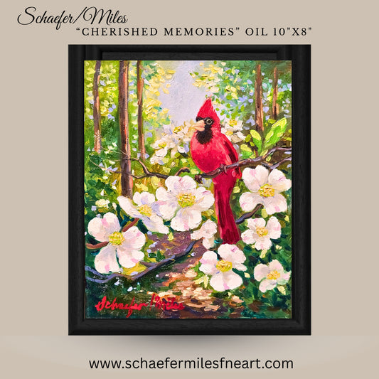 "Cherished Memories" Oil 10"x8" Framed