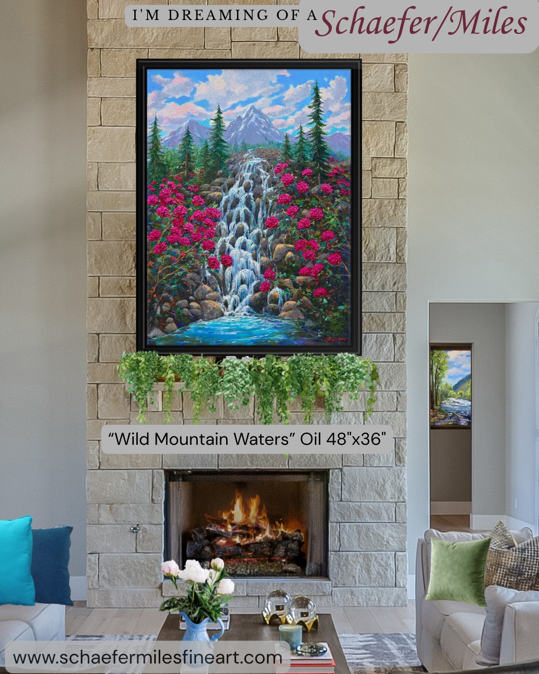 "Wild Mountain Waters" Oil 48" x 36"
