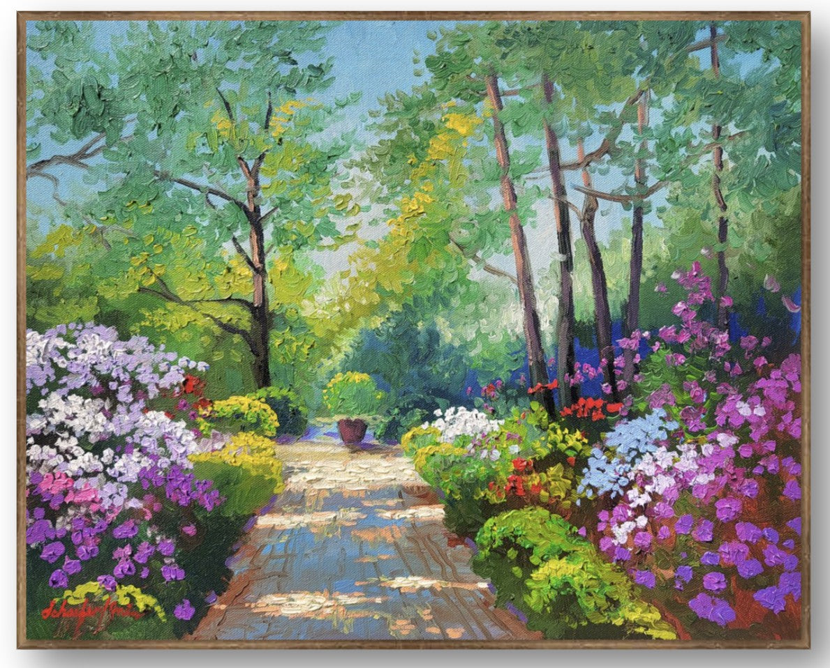 "A Garden Heals" 16x20 Limited Edition Giclee on canvas - Hand Embellished 95 s/n