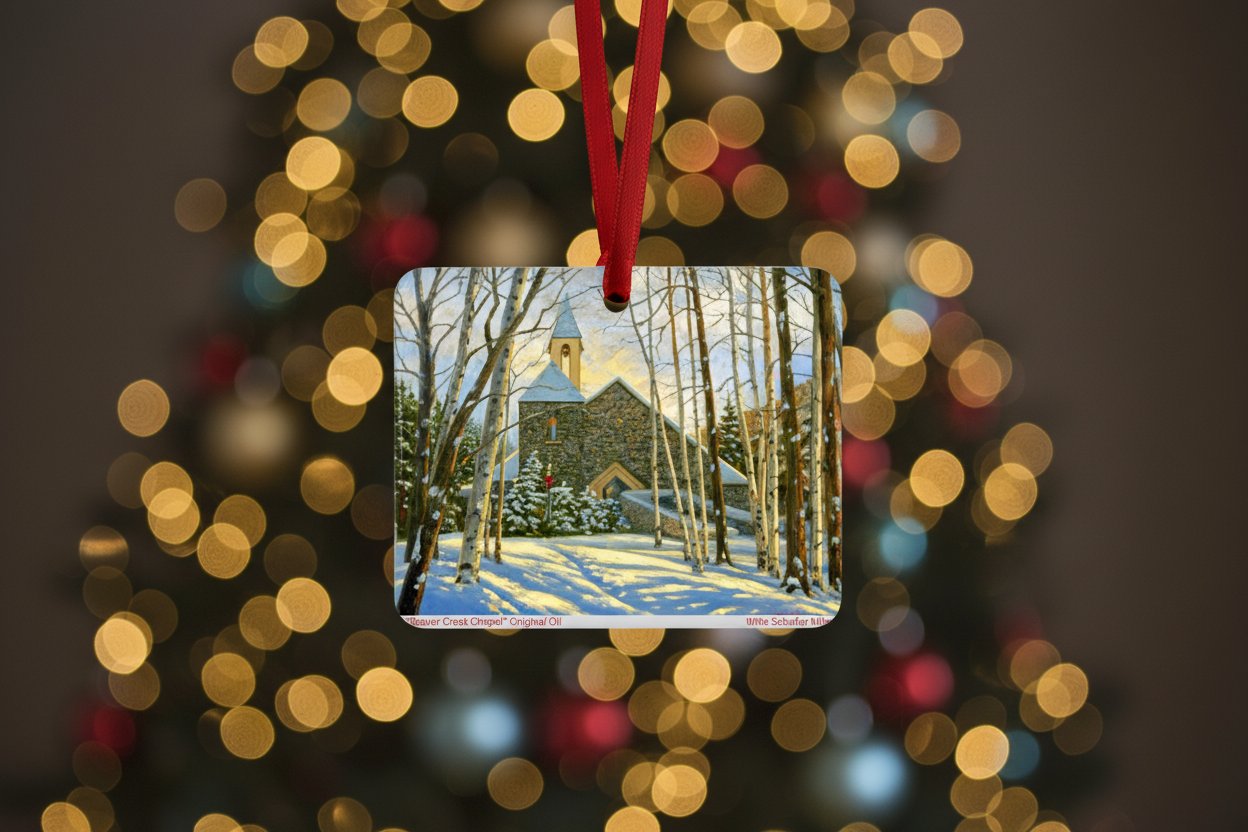 Beaver Creek Chapel Ornament Mockup - Version 2