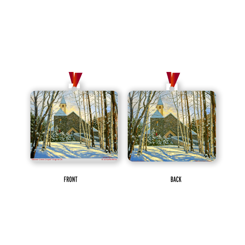 "Beaver Creek Chapel" - Winter - Ornament