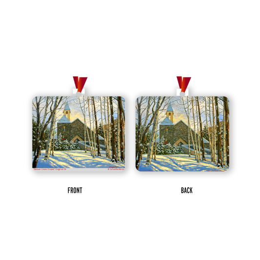 "Beaver Creek Chapel" - Winter - Ornament
