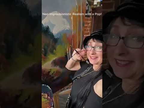 "Mystic Mountain Mood" Oil 48"x 36" Framed.